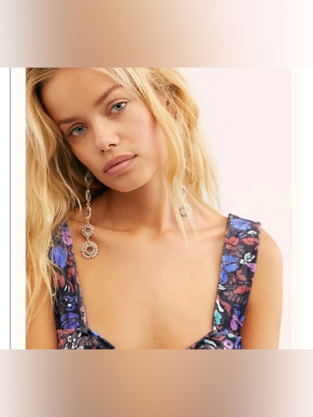 Free People Dottie Tank Cami Top Velvet Clasp Corset XS NWT - Picture 2 of 5
